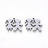 Tarnish Resistant 304 Stainless Steel Charms STAS-N092-81-2