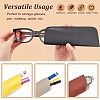  12Pcs 6 Colors PU Imitation Leather Slip-in Glasses Case AJEW-NB0003-69-3