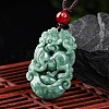 Natural Jadeite Pendant Necklaces G-H306-05-11-1