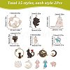 SUNNYCLUE 30Pcs 15 Styles Alloy Enamel Charms ENAM-SC0003-27-2