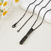 304 Stainless Steel Twisted Rectangle Pendant Urn Ashes Necklaces NJEW-WH0036-029EB-4