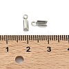 Tarnish Resistant 304 Stainless Steel Folding Crimp Ends STAS-R063-28-4