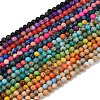 Dyed Natural Regalite/Imperial Jasper/Sea Sediment Jasper Beads Strands G-B124-C04-1