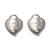 Non-Tarnish Valentine's Day 304 Stainless Steel Pendants STAS-H130-11P-1