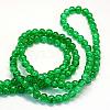 Baking Paint Transparent Crackle Glass Round Bead Strands DGLA-Q018-6mm-48-3