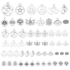 56Pcs 14 Style Tibetan Style Alloy Pendants TIBEP-PH0001-30-1