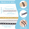6M 3 Colors Oxidated Aluminium Twisted Chains CHA-YS0001-03-4
