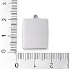 304 Stainless Steel Pendants STAS-L022-422P-3