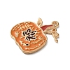 Thanksgiving Day Golden Tone Alloy Enamel Pendants ENAM-M002-02I-G-2