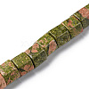 Natural Unakite Beads Strands G-F743-03F-1