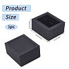 Plastic Overturn Cufflink Storage Boxes CON-WH0095-227-2
