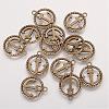 Tibetan Style Alloy Pendants TIBEP-3768-AB-FF-1
