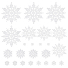 Christmas Plastic Snowflake Pendant & Cabochons Making Findings Kits DIY-SC0026-70-1