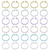 150Pcs 6 Colors Plastic Loose Leaf Book Binder Hinged Rings FIND-TA0010-54C-2