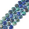 Natural Chrysocolla and Lapis Lazuli Beads Strands G-C116-A87-01-2