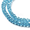 Electroplate Transparent Glass Beads Strands LS-EGLA-A035-T3mm-A08-3