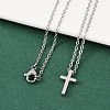 Non-Tarnish 304 Stainless Steel Pendant Necklaces NJEW-E141-42P-4