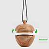 Wooden Apple Box Jewelry Pendants FIND-WH0032-44-3