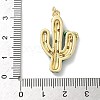 Brass Enamel Pendants KK-B155-21G-02-3
