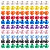 100Pcs 10 Colors Painted Natural Wood Beads WOOD-YW0001-08-1