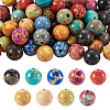 Kissitty 90Pcs 9 Color Natural Imperial Jasper Beads G-KS0001-14-10