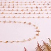 Natural Sunstone Chips Beaded Chains CHC-SZ0001-62D-4