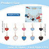 10Pcs 2 Style Heart Stitch Markers HJEW-AB00195-2