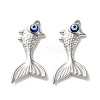 304 Stainless Steel Resin Pendants STAS-A124-11P-1
