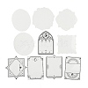 10Pcs 10 Styles Vintage Lace Waterproof PET Stickers Sets DIY-M066-05C-3