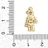 Rack Plating Brass Micro Pave Cubic Zirconia Pendant KK-H509-38G-02-3