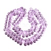 Baking Paint Transparent Glass Beads Strands GL-N005-02A-D04-2