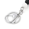 Silicone Bead Lanyard NJEW-SW00040-02-3