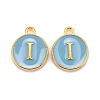 Golden Plated Alloy Enamel Charms ENAM-S118-04I-1