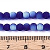 Frosted Transparent Glass Beads Strands GLAA-T032-T4mm-MBB15-4