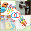 120Pcs 6 colors Plastic Loose Leaf Book Binder Rings KY-CP0001-25B-5