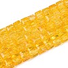 Crackle Transparent Glass Beads Strands GLAA-N062-4mm-07-1