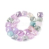 Mixed Styles Electroplate Crackle Glass Beads Strands EGLA-Q135-02A-C01-2