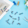 Gorgecraft 14Pcs Ring #5 Zinc Alloy Replacement Zipper Sliders FIND-GF0005-70D-4