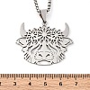 304 Stainless Steel Pendant Necklaces NJEW-C066-16P-3