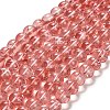 Drawbench Transparent Glass Beads Strands GLAD-Q012-8mm-01-1