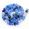 Electroplate Glass Beads Strands X-EGLA-S194-18A-2