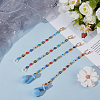4Pcs Brass Micro Pave Clear Cubic Zirconia Cuff Earrings HJEW-DR00200-3