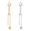   4Pcs 2 Colors Alloy & Brass Chain Extender with Cubic Zirconia FIND-PH0017-99-1