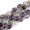 Natural Colorful Fluorite Beads Strands G-N342-35-8x6-11-2