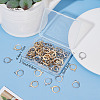 SUNNYCLUE 80Pcs 2 Colors 304 Stainless Steel Leverback Earring Findings STAS-SC0004-60-6