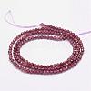 Natural Garnet Beads Strands G-K182-2mm-10-2