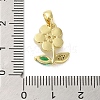 Brass Micro Pave Cubic Zirconia Pendants KK-E105-02G-3