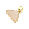 Brass Enamel Pendants KK-B114-17G-02-2