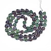 Electroplate Glass Beads Strands X-EGLA-S188-16-C03-2