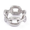 Unisex 304 Stainless Steel Finger Rings RJEW-K233-08-P-1